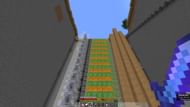 Flying machines in Minecraft 1.19 can be used in this farm to push mangrove logs forward (Image via YouTube/Mr Beardstone)